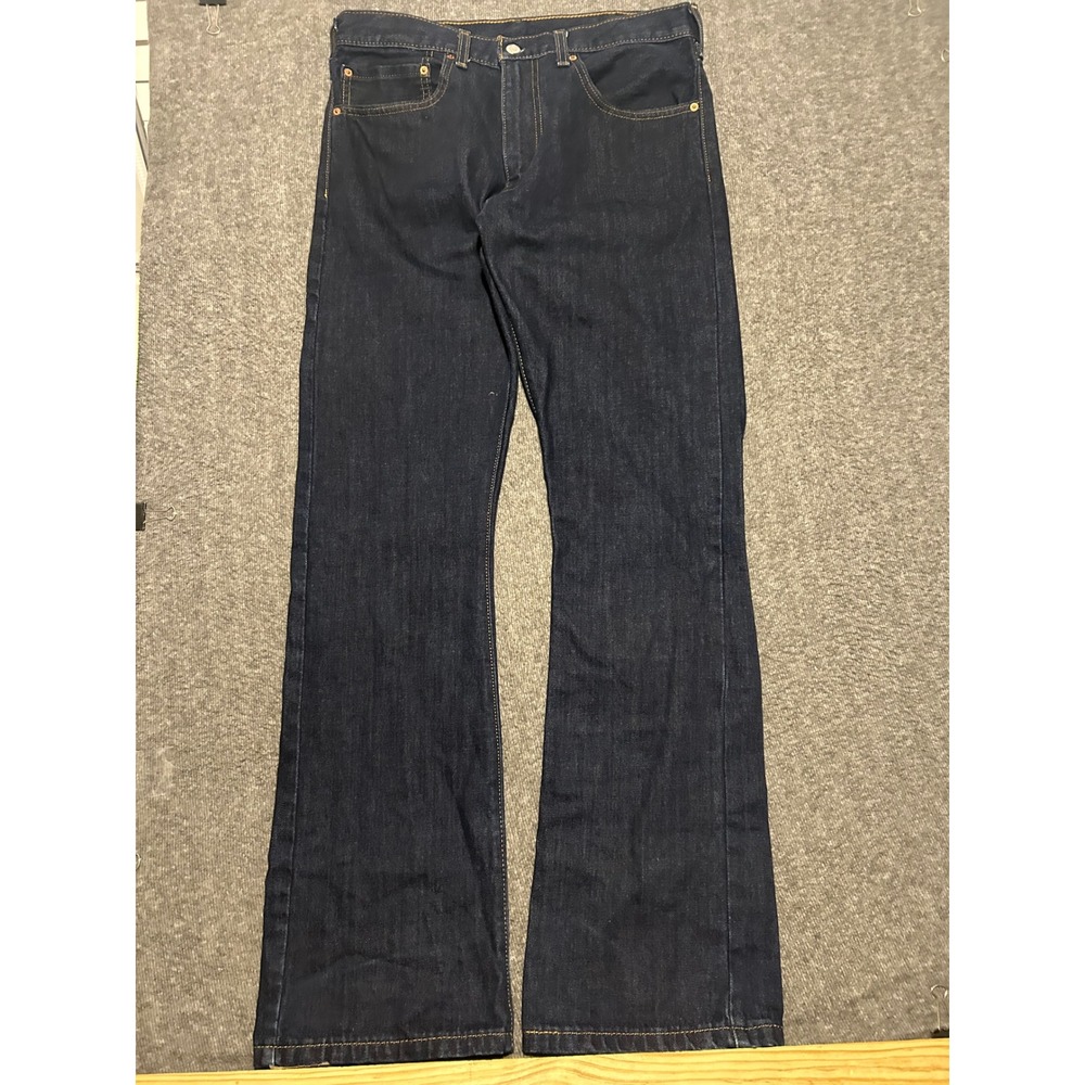 Levis 517 blue dark wash mens western cowboy work fit 34X34 bootcut